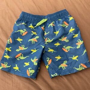 Dinosaur swim trunks